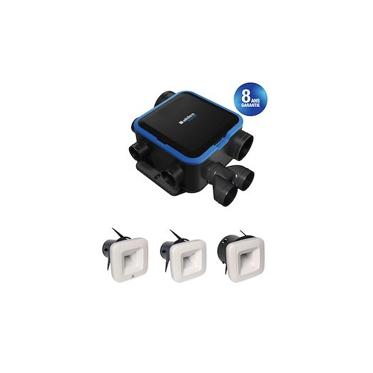 Kit VMC simple flux EasyHOME HYGRO COMPACT Classic BDH 11033549 - ALDES