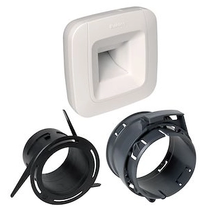 Kit bouche BDH bain ou cellier B51 diamètre 80mm + manchette - 11033680 - Aldes