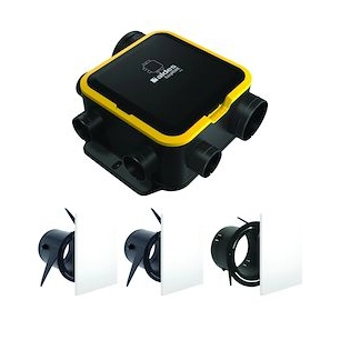 Kit VMC Simple flux EasyHOME Auto DHU + 3 grilles design ColorLINE- 11026052 - ALDES