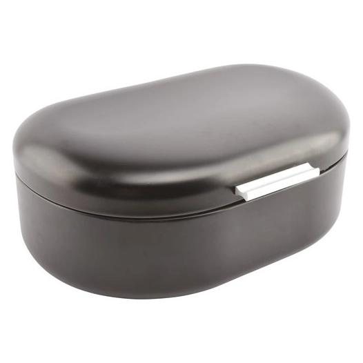 boã®te ã  pain 33,5x21xh14,5cm noir crust - fine dining living