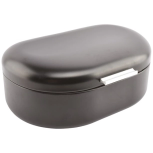 boã®te ã  pain 33,5x21xh14,5cm noir crust - fine dining living