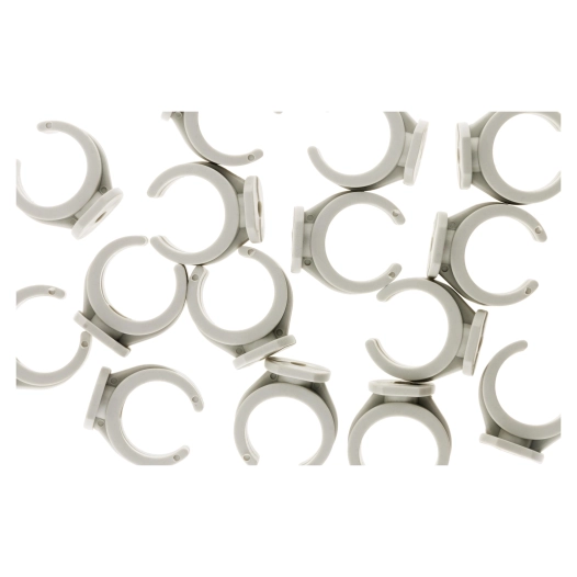 15 clips Ø 25 mm sans chevilles