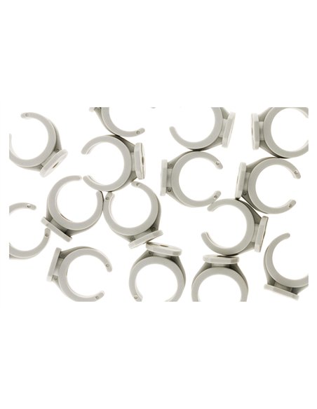 15 clips Ø 25 mm sans chevilles