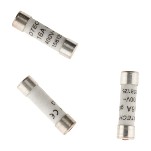 Lot de 3 fusibles céramique 8,5x 31,5 - 16A avec voyant - Zenitech