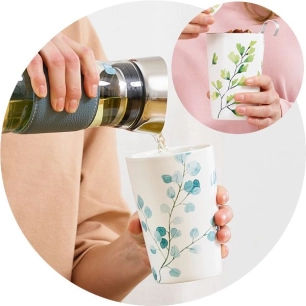 tasse en porcelaine - teaeve trees - brussel steel eigenart