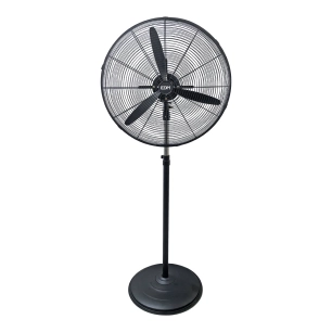 ventilateur industriel sur pied, 150 w, noir, ø60 cm