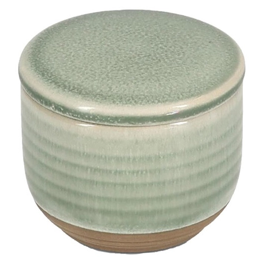 sucrier 7xh6cm avec couvercle vert cameo - fine dining living