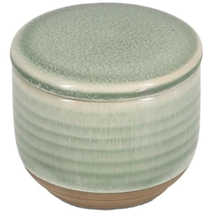 sucrier 7xh6cm avec couvercle vert cameo - fine dining living