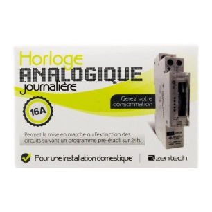 Horloge analogique journaliere