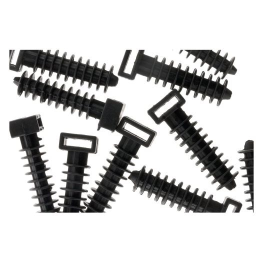 10 embases a chevilles noir