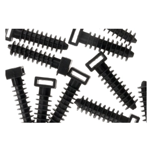 10 embases a chevilles noir