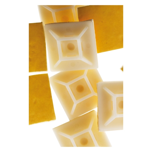 10 embases adhésives pour colliers de câblage