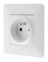 PRISE 2 POLES + TERRE 16A ARTEZO BLANC