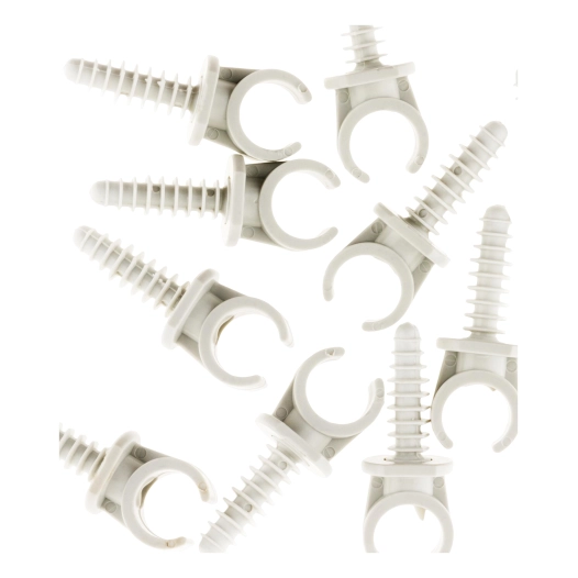 10 clips Ø 16 mm avec chevilles