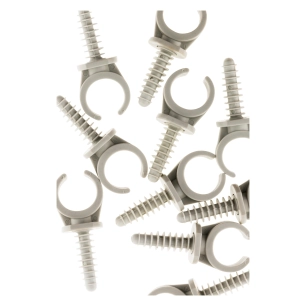 10 clips Ø 20 mm avec chevilles