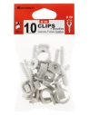 10 clips Ø 20 mm avec chevilles