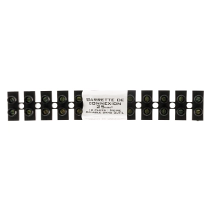 Barrettes 25 mm² noir