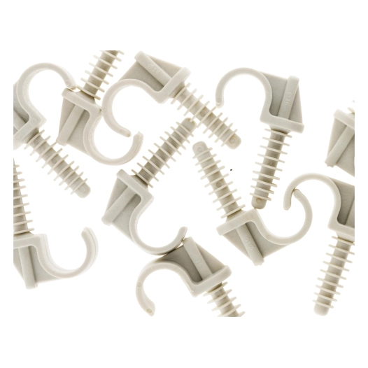 10 fixe tube Ø 16 mm gris