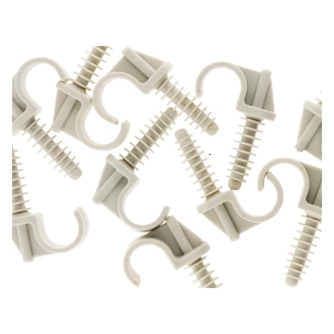 10 fixe tube Ø 16 mm gris