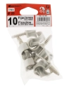 10 fixe tube Ø 20 mm gris