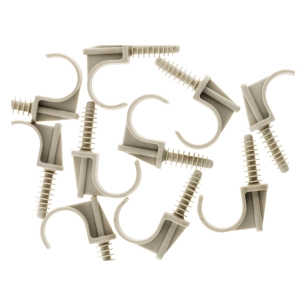 10 fixe tube Ø 25 mm gris