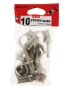 10 fixe tube Ø 25 mm gris