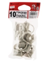 10 fixe tube Ø 25 mm gris