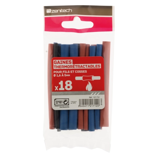 18 gaines thermorétractables
