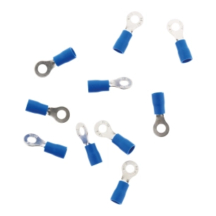 10 cosses bleu rondes 4 mm