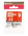 10 cosses bleu clips femelle 6,3 mm