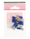 10 cosses bleu clips femelle 6,3 mm