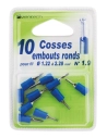 10 cosses bleu embouts 1,9 mm