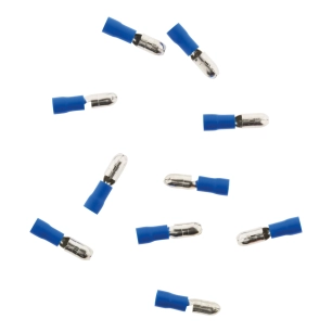 10 cosses bleu fiches mâles 5 mm