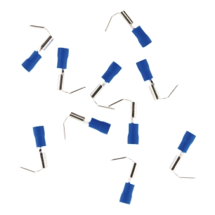 10 cosses bleu clips mixte mâle femelle 6,3 mm
