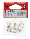 20 attaches plastiques Ø 7 blanc special tv