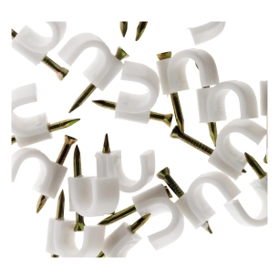 20 attaches plastiques Ø 10 blanc