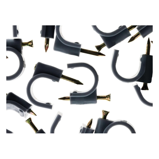 20 attaches plastiques Ø 12 gris