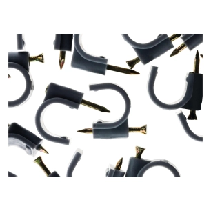 20 attaches plastiques Ø 12 gris