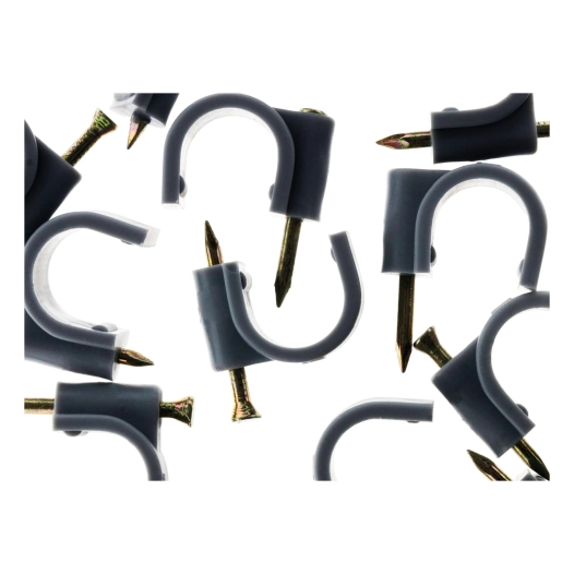 20 attaches plastiques Ø 14 gris