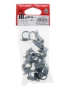 20 attaches plastiques Ø 14 gris