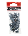 20 attaches plastiques Ø 16 gris
