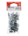 20 attaches plastiques Ø 16 gris