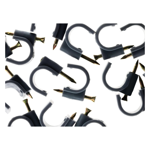 20 attaches plastiques Ø 20 gris