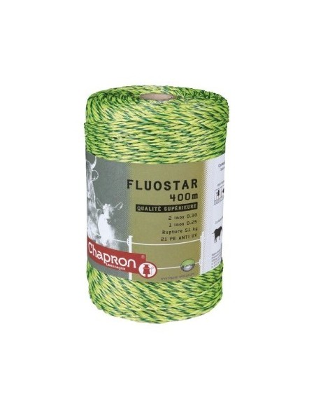 Fil inox fluostar 0,30/0,25 x 200 fluo jaune/vert