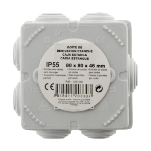 Boîte étanche carrée 80x80x40 - IP 55