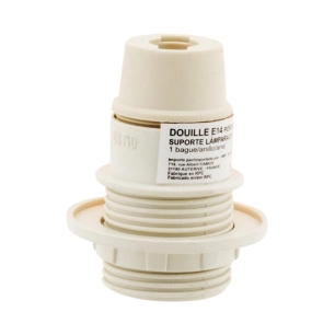 E14 thermoplastique 1 bague blanc