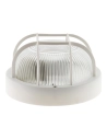 Hublot - rond - 100W à vis - IP44 - class 2 + grille de protection