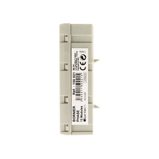 Bornier phase 12 modules gris