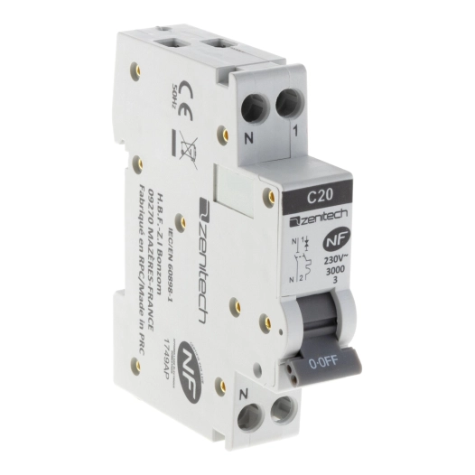 Disjoncteur PH/N - 20A zenitech NF