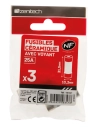 3 fusibles céramique 10,3x31,5mm - 25A avec voyant - NF -